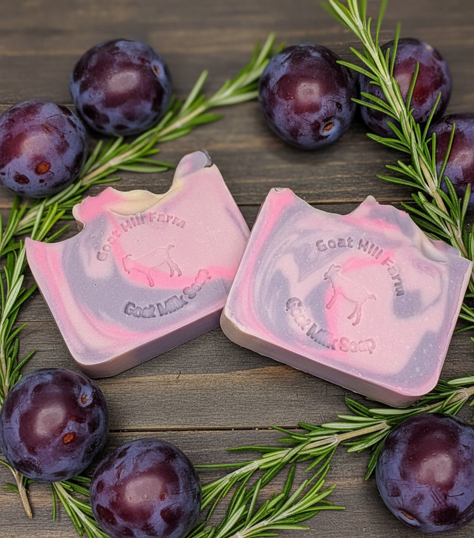 Goat MIlk Soap - Plum & Rosemary